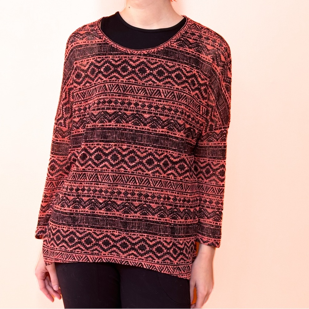 CHARMING Charlie Aztec print sweater, L.